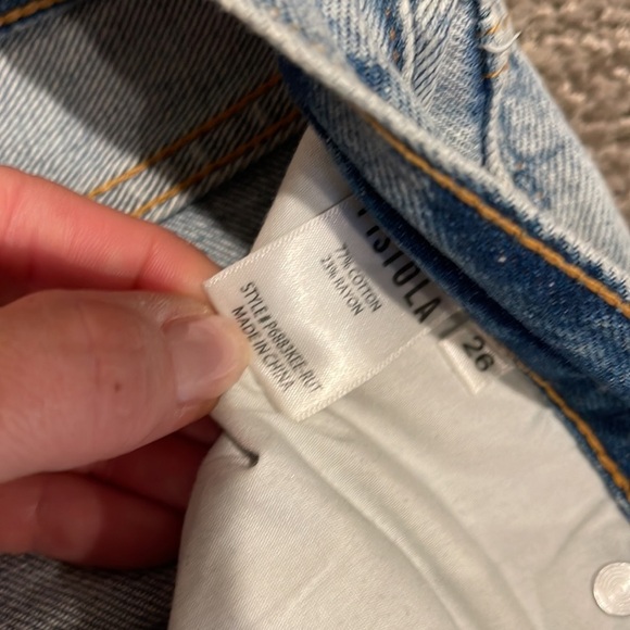 PISTOLA Charlie High Rise Straight in Blue Skies - Picture 14 of 14